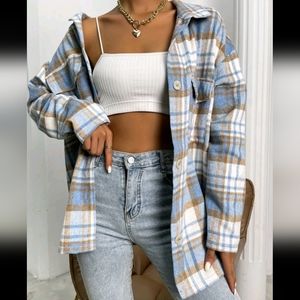 Fuzzy Teddy Coat open front size S(4)